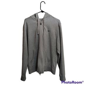 Nike Men's Gray Zip Up Hoodie